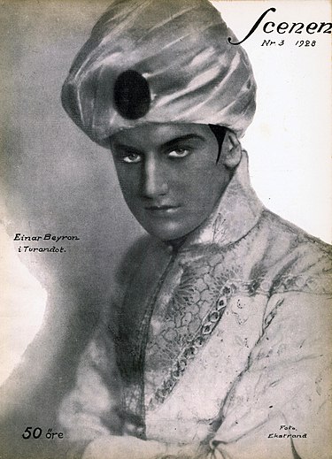 Einar Beyron hovsångare tenor 1901-1979