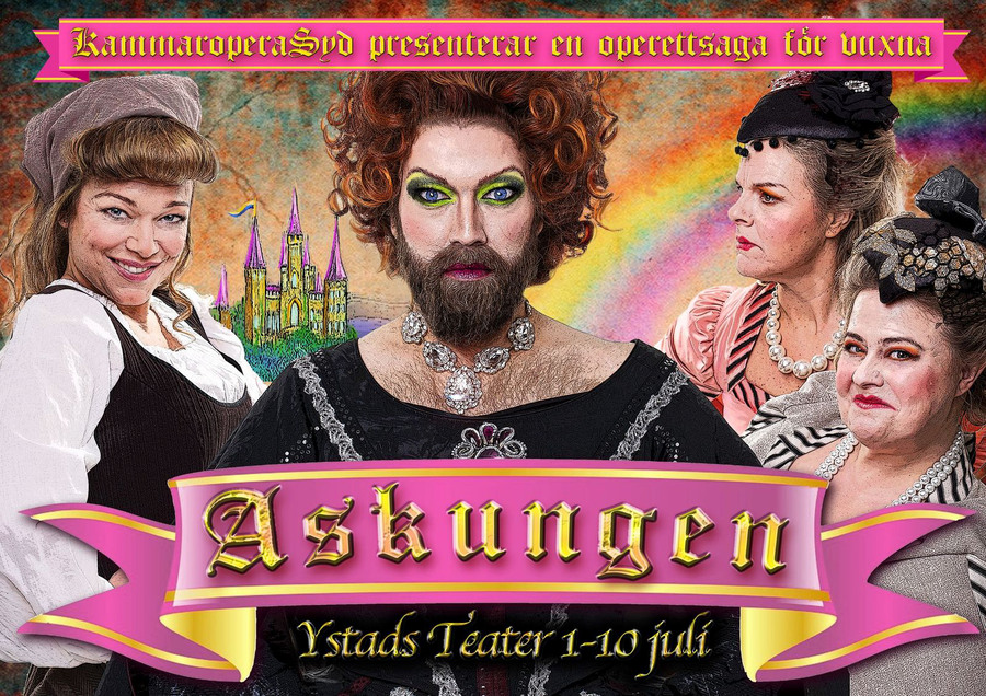 Askungen � operettstuk på Ystad Teater 2 juli